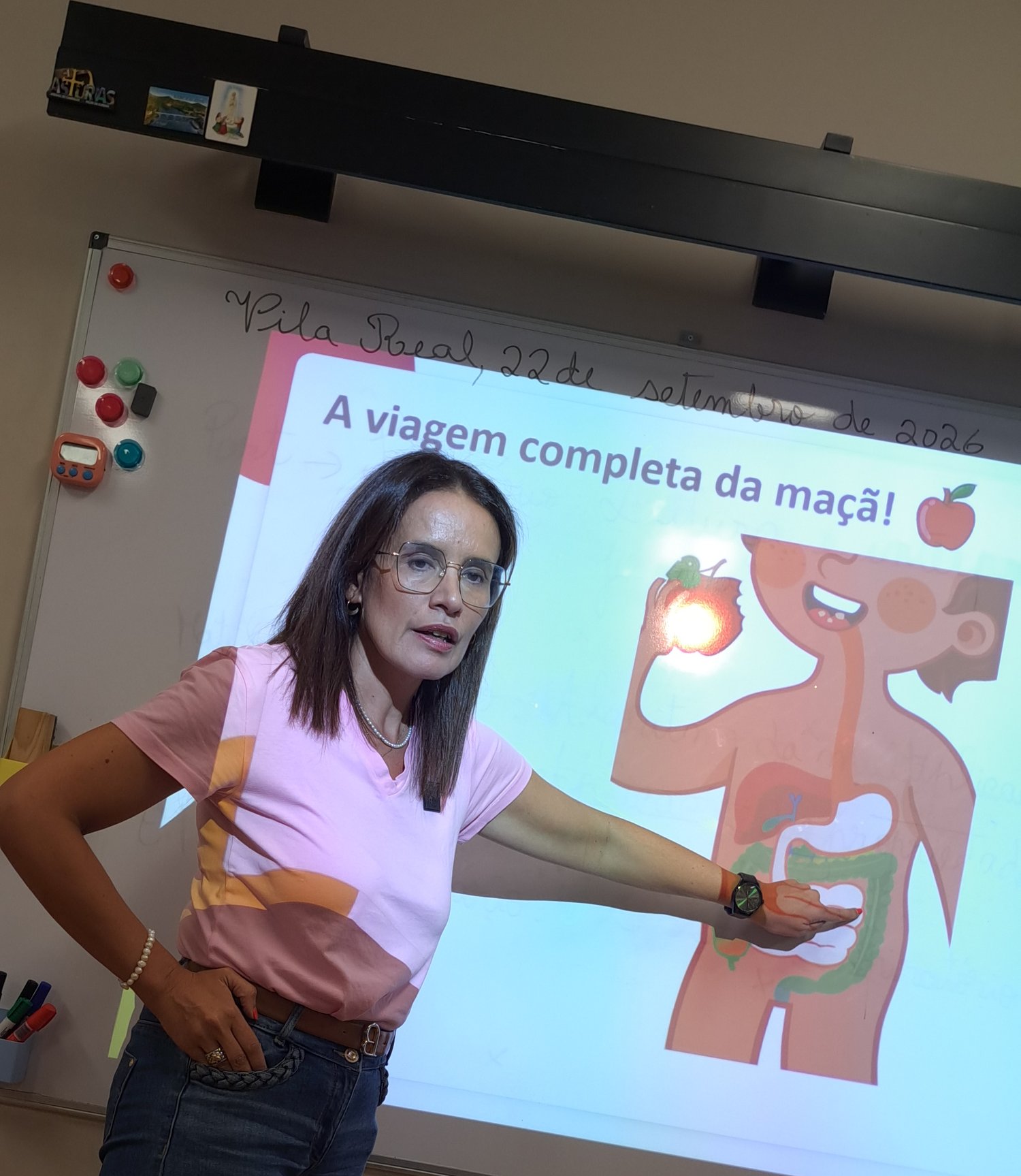 Momento da sessão dedicado à viagem completa da maçã